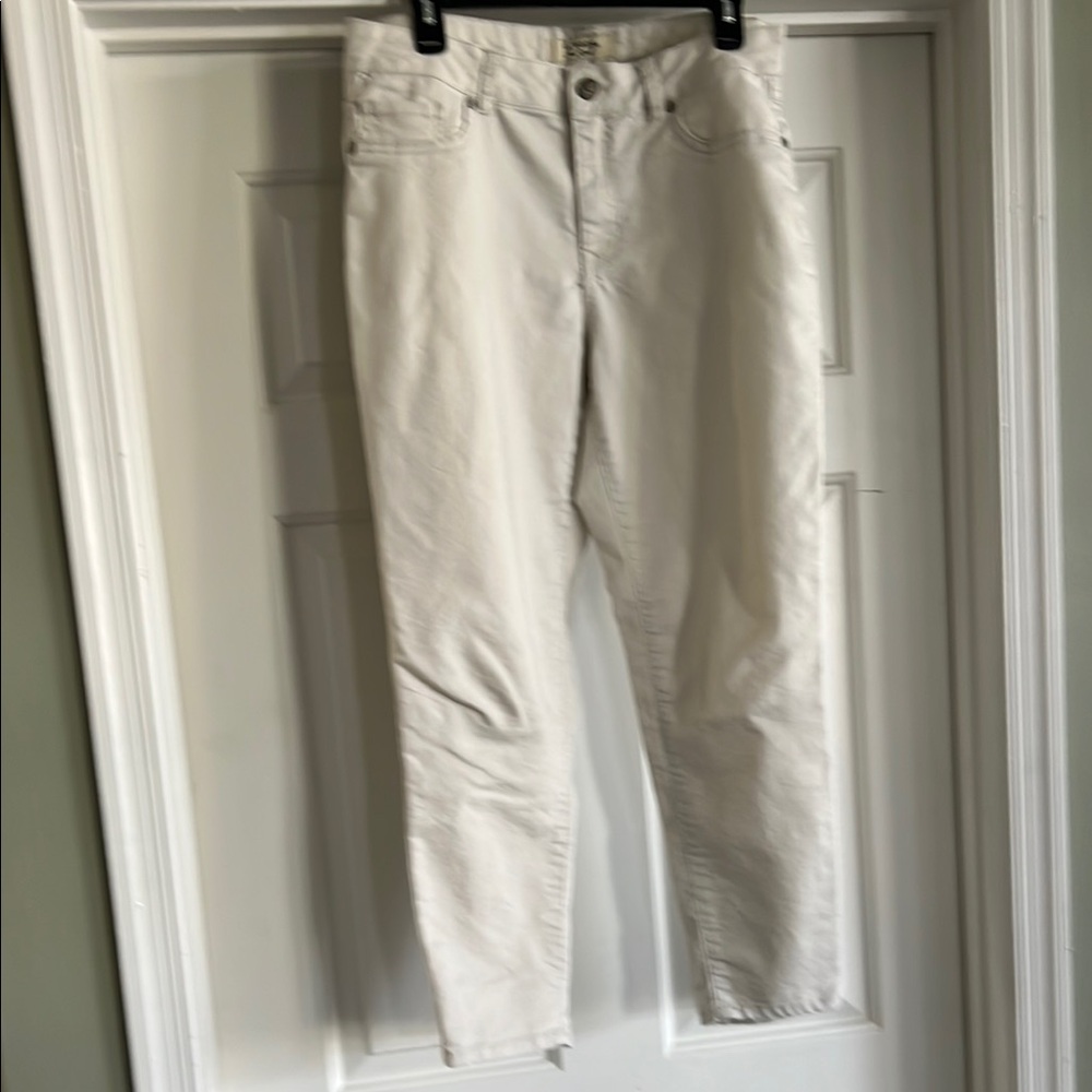 d. jeans Cream Trousers